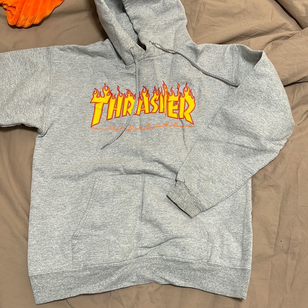 Grey thrasher hoodie